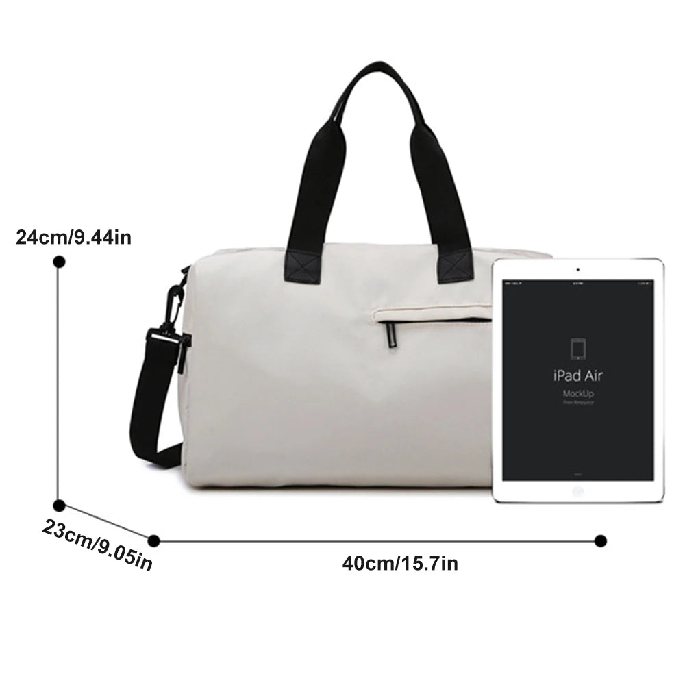 1PCS Sports Duffle Bag, Waterproof Wet Pocket & Shoe Compartment, Tote Carry On Bag for Gym Workout Travel Overnight Weekender