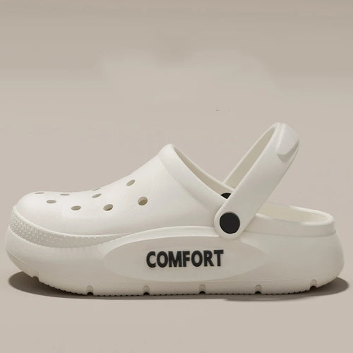 Women's Men's Slippers Summer Anti-Slip Couple Hollow Covered Toe