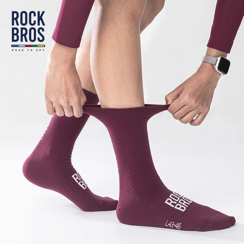 ROCKBROS Cycling Socks Breathable Professional Sport Socks Comfortable