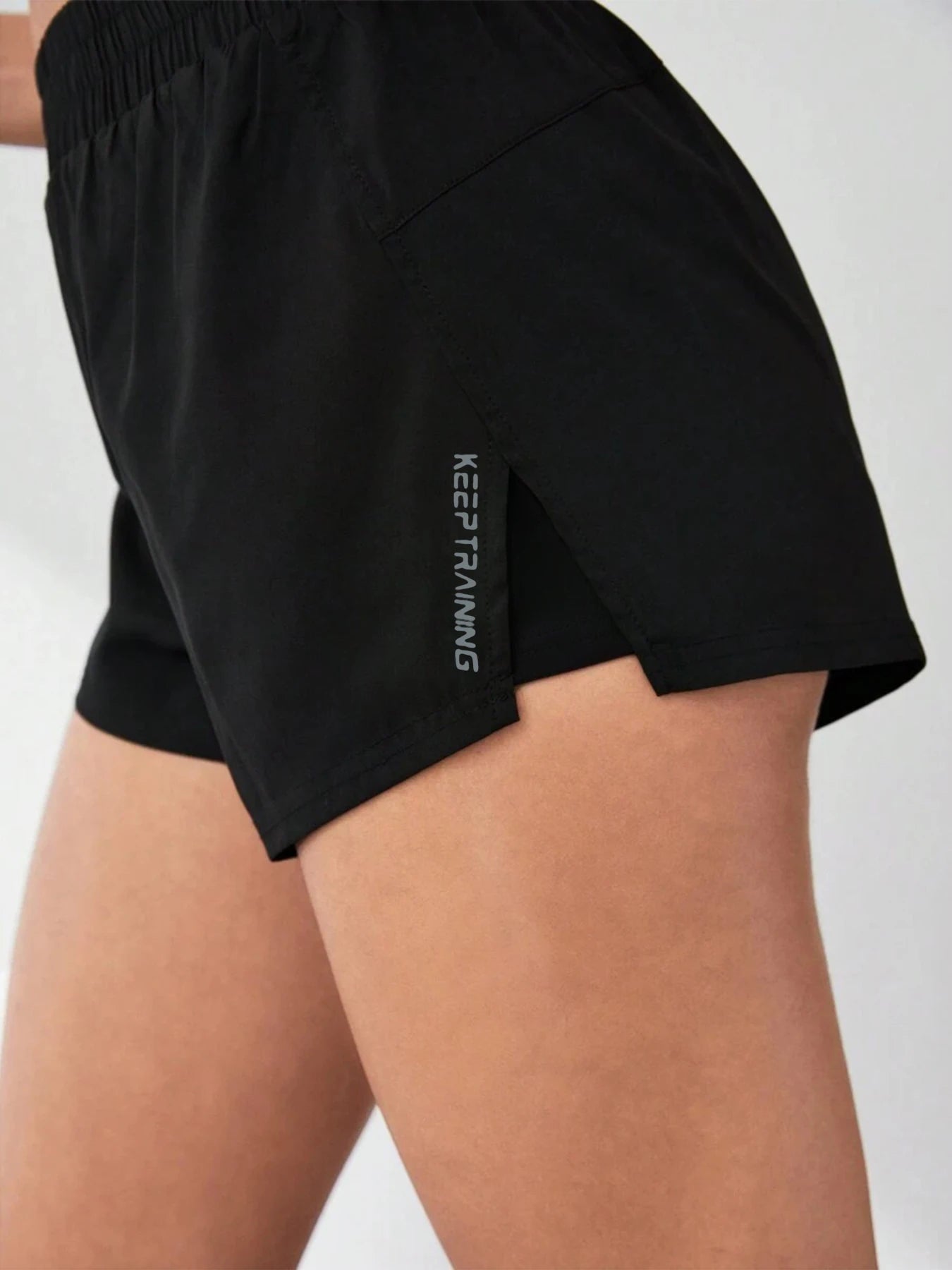 2026 New Style Faux Two-Piece Anti-Exposure Yoga Shorts Sports Shorts