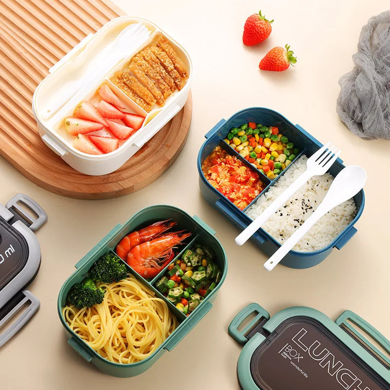 Double-layer Lunch Box Student Office Worker Bento Box Outdoor Picnic