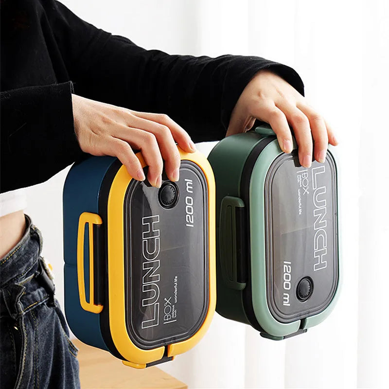 Double-layer Lunch Box Student Office Worker Bento Box Outdoor Picnic