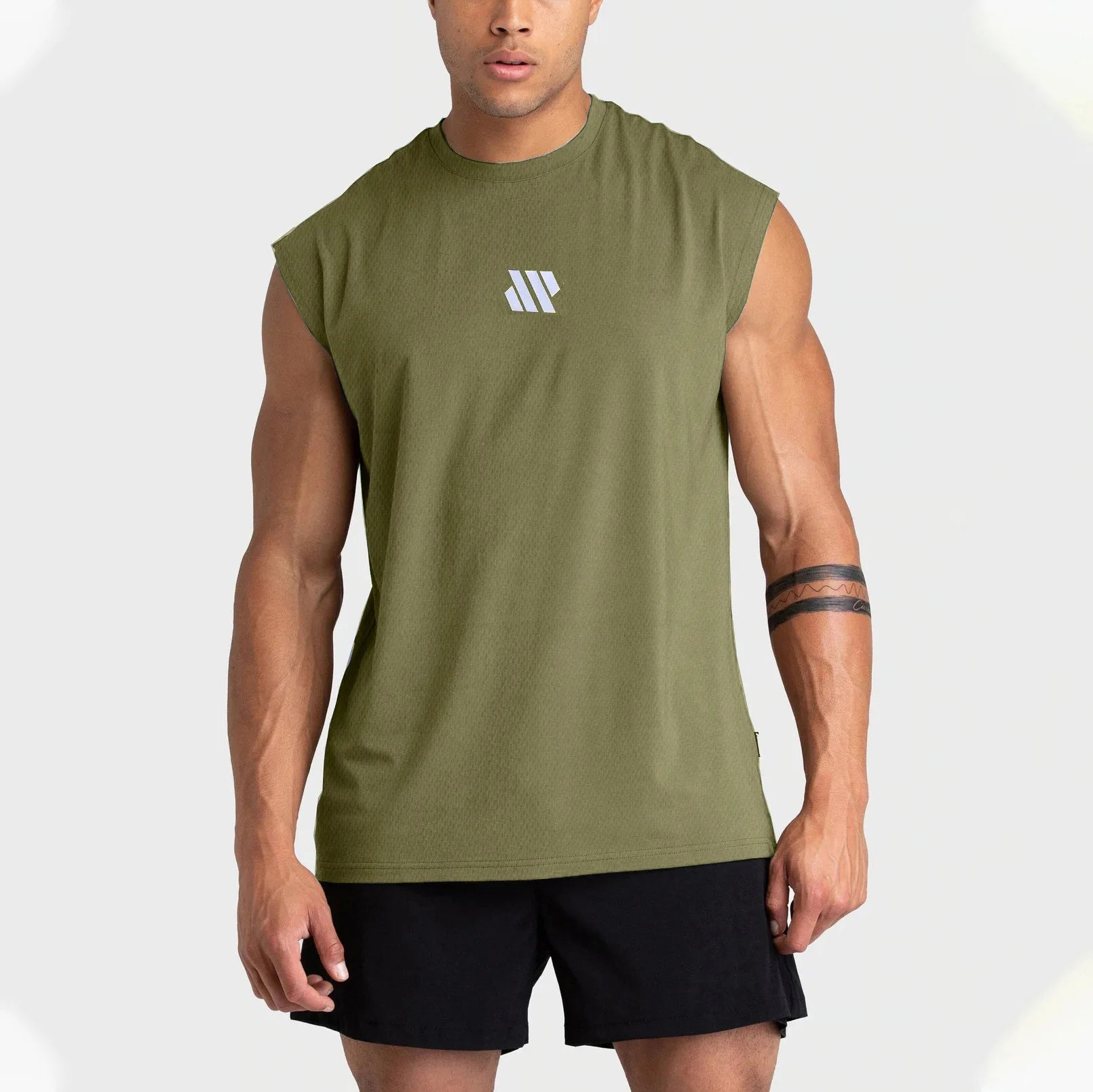 Men's Sleeveless Sports Shirt, Gym Fitness, Running, Quick Drying