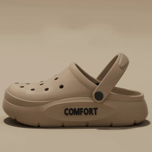 Women's Men's Slippers Summer Anti-Slip Couple Hollow Covered Toe