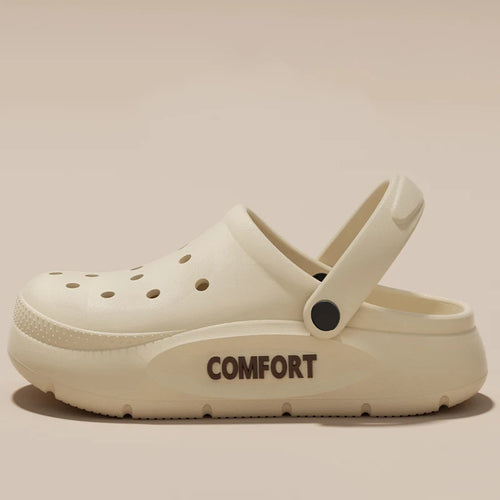 Women's Men's Slippers Summer Anti-Slip Couple Hollow Covered Toe