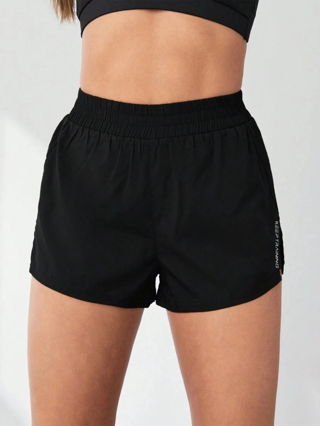 2026 New Style Faux Two-Piece Anti-Exposure Yoga Shorts Sports Shorts