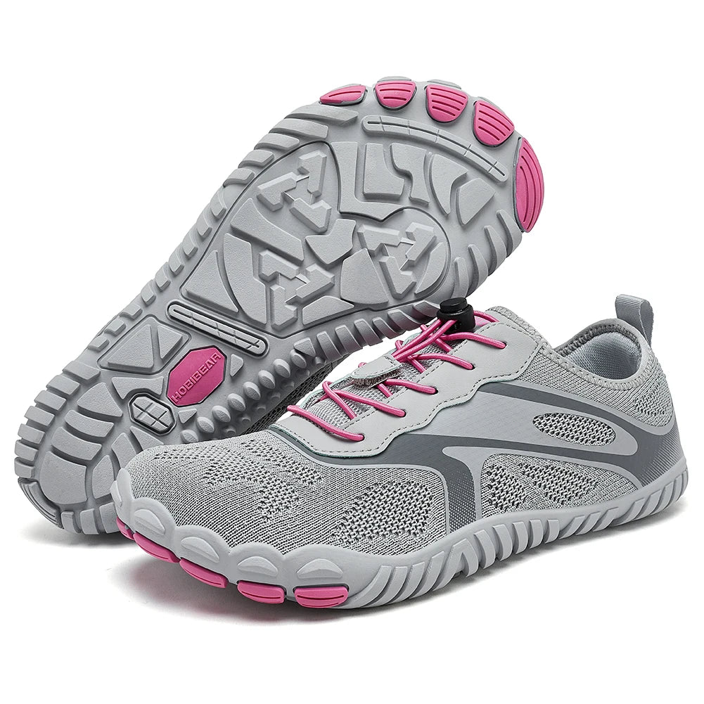 HOBIBEAR Unisex Barefoot Shoes for Men Women Wide Toe Beach Walking Sneakers Zero Drop Outdoor Elastic Band Running Shoes