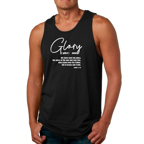 Mens Fitness Tank Top Graphic T-shirt Glory - Christian Inspiration